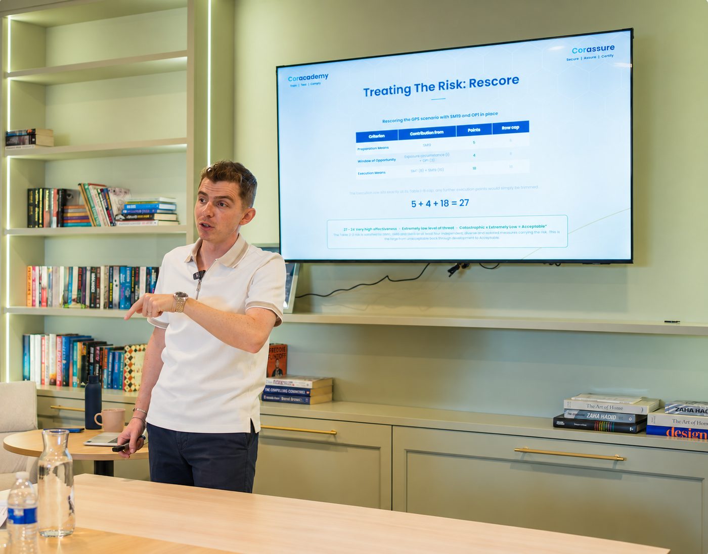 Dan Locke delivering the course